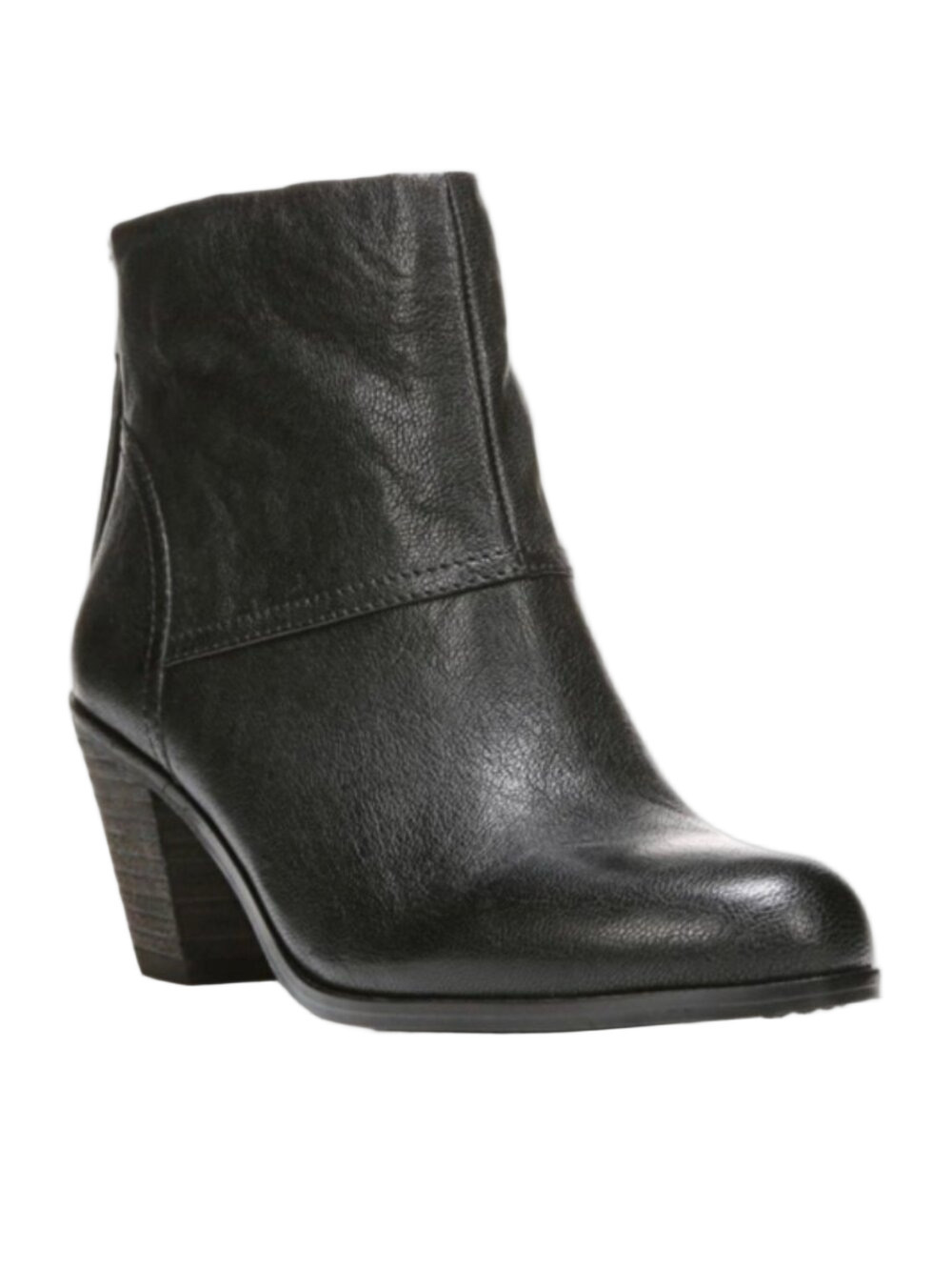 Sam Edelman Larkin Black Leather Ankle Boots Size 10